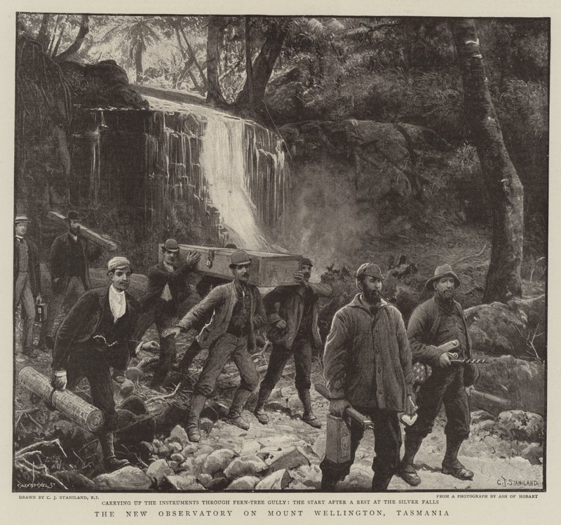 El nuevo observatorio en el Monte Wellington, Tasmania de Charles J. Staniland