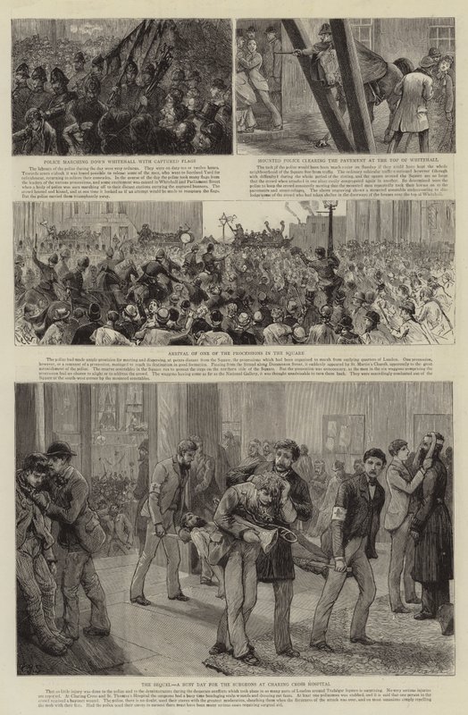 El motín en Trafalgar Square de Charles J. Staniland