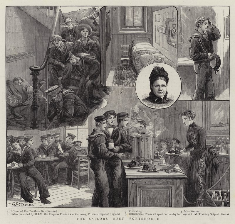 El Descanso de los Marineros en Portsmouth de Charles J. Staniland