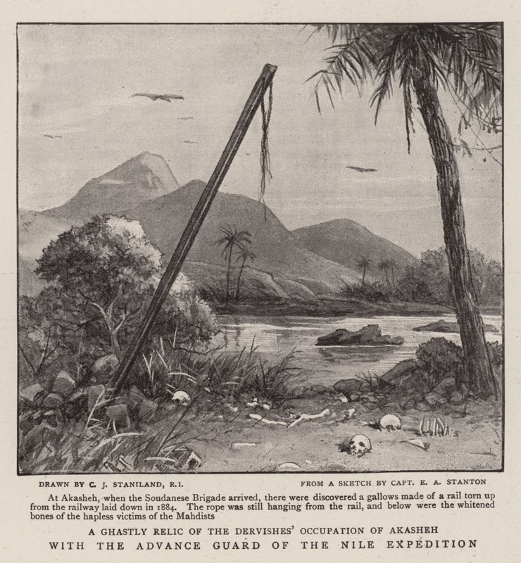 Con la Guardia Avanzada de la Expedición del Nilo de Charles J. Staniland