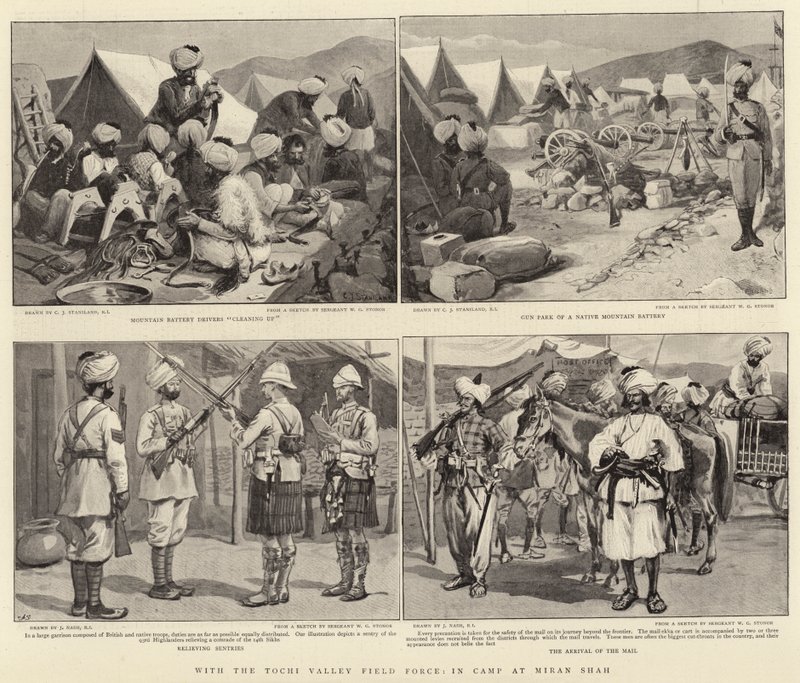 Con la Fuerza de Campo del Valle de Tochi, en el Campamento de Miran Shah de Charles J. Staniland
