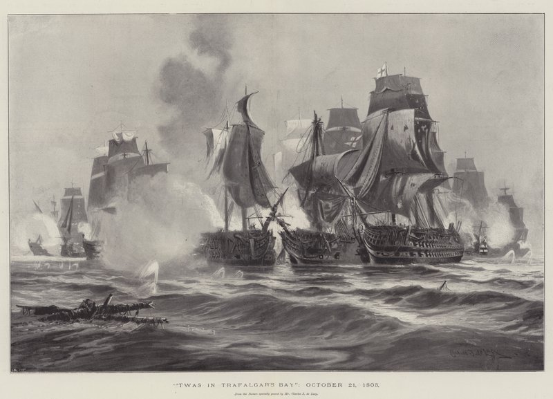 Fue en la Bahía de Trafalgar, 21 de octubre de 1805 de Charles John de Lacy