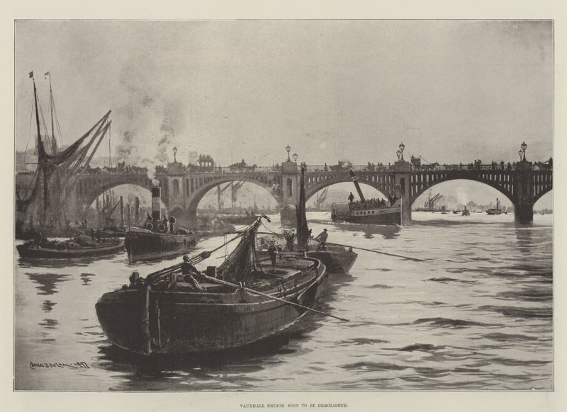 El puente de Vauxhall pronto será demolido de Charles John de Lacy