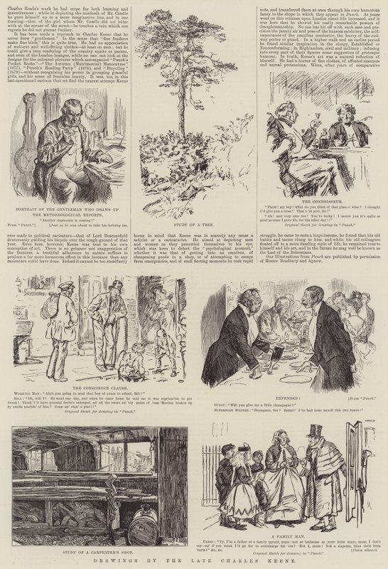 Dibujos del difunto Charles Keene de Charles Keene