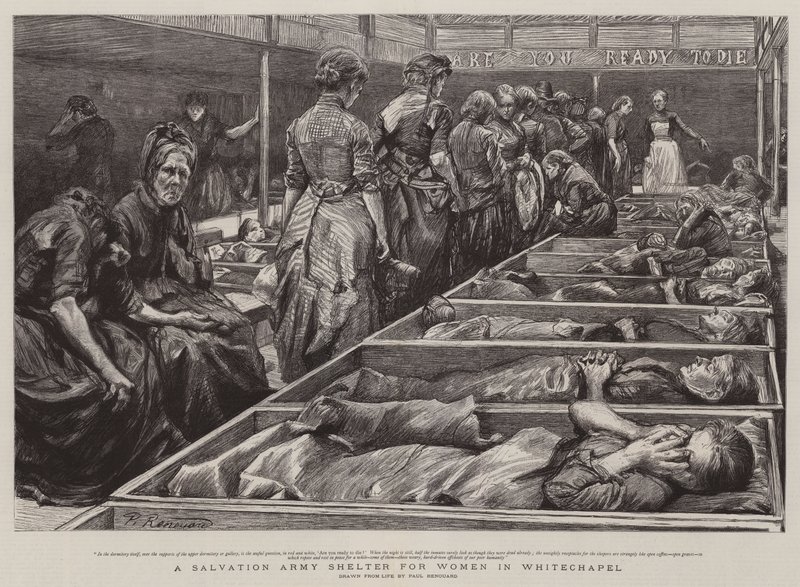 Refugio del Ejército de Salvación para mujeres en Whitechapel de Charles Paul Renouard