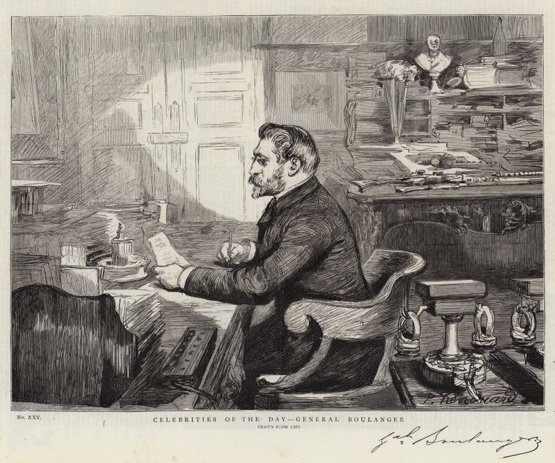 Celebridades del día, General Boulanger de Charles Paul Renouard