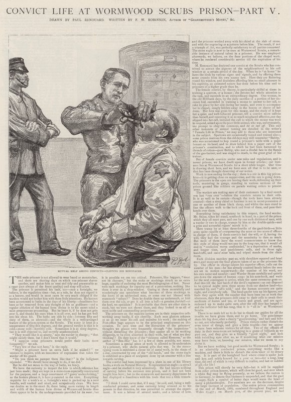 Vida de convicto en la prisión de Wormwood Scrubs de Charles Paul Renouard