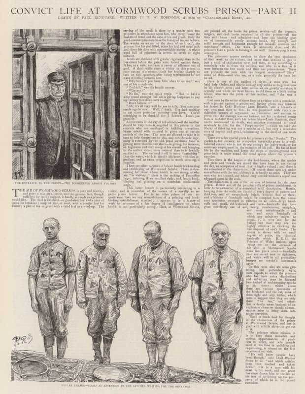Vida de convicto en la prisión de Wormwood Scrubs de Charles Paul Renouard