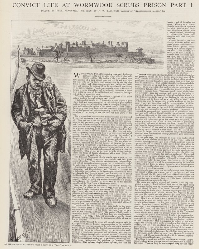 Vida de Convicto en la Prisión de Wormwood Scrubs de Charles Paul Renouard