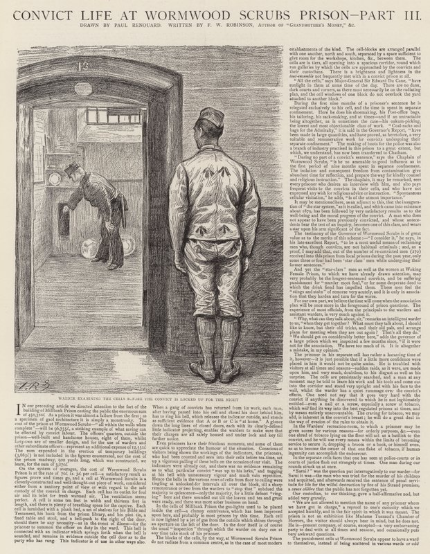 Vida de convicto en la prisión de Wormwood Scrubs de Charles Paul Renouard