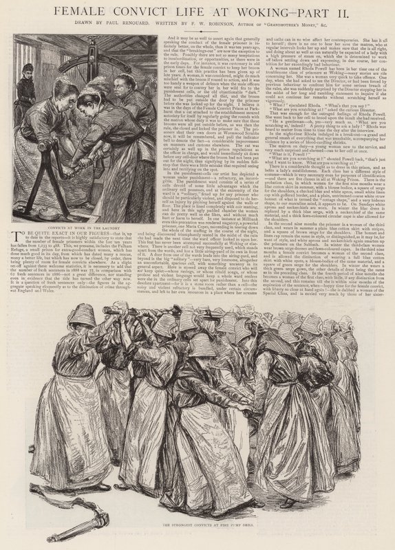 Vida de la Convicta Femenina en Woking de Charles Paul Renouard