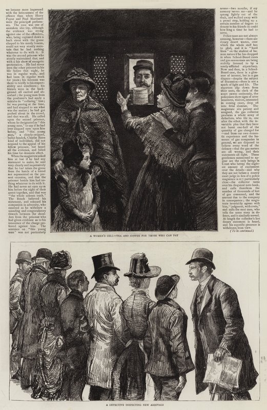 Bocetos en los tribunales de policía de Londres de Charles Paul Renouard