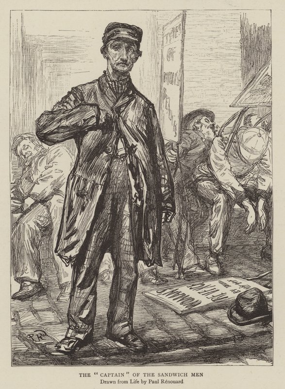El capitán de los hombres sándwich de Charles Paul Renouard