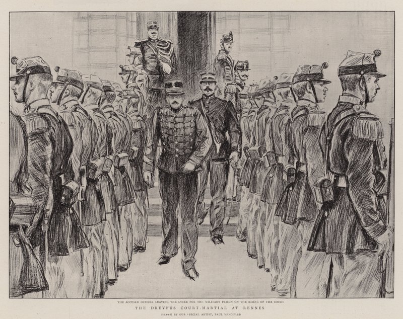 El consejo de guerra de Dreyfus en Rennes de Charles Paul Renouard