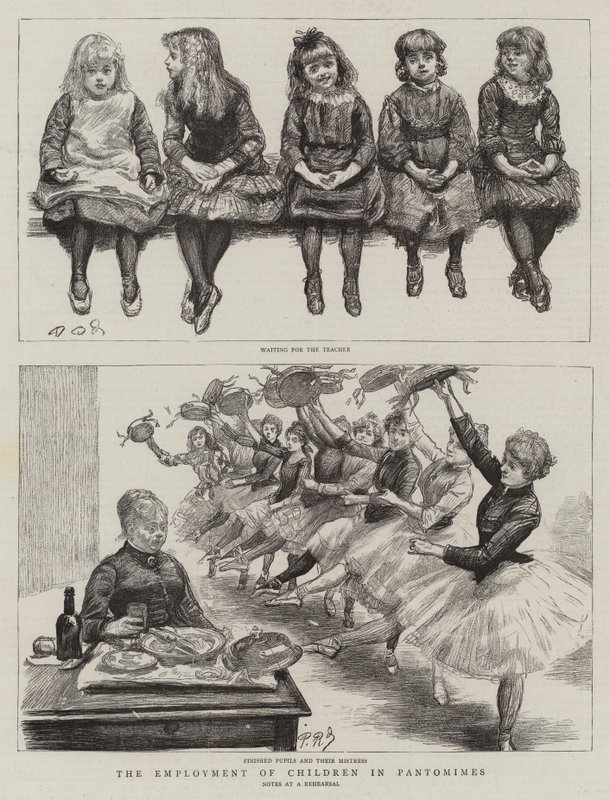 El empleo de niños en pantomimas de Charles Paul Renouard