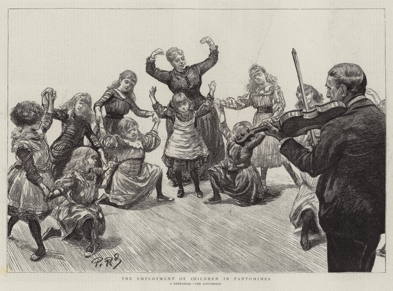 El empleo de niños en pantomimas de Charles Paul Renouard