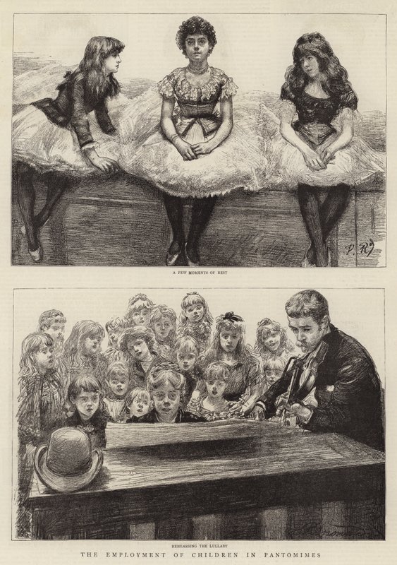 El empleo de niños en pantomimas de Charles Paul Renouard