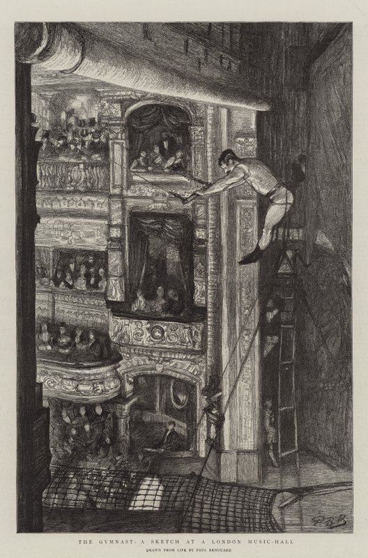 El Gimnasta, un Boceto en un Music-Hall de Londres de Charles Paul Renouard