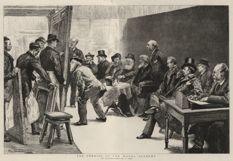La inauguración de la Real Academia de Charles Paul Renouard