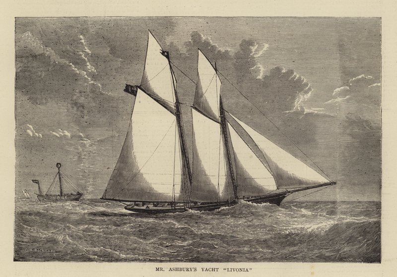El yate Livonia del Sr. Ashbury de Charles Ricketts