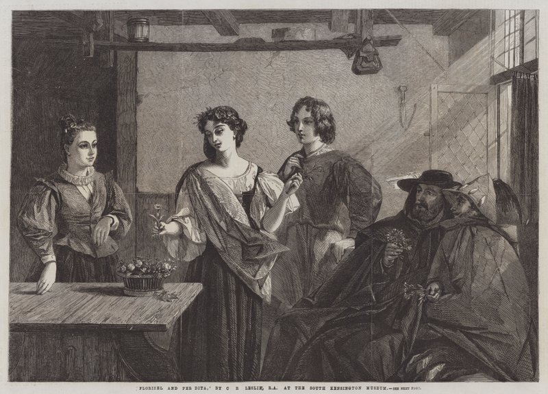 Florizel y Pee Dita de Charles Robert Leslie