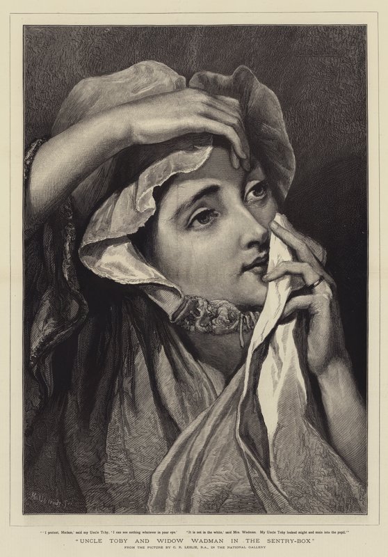 Tío Toby y la viuda Wadman en la caseta de centinela de Charles Robert Leslie