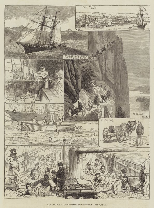 Un crucero de voluntarios navales, viaje a Noruega de Sir John Charles Robinson