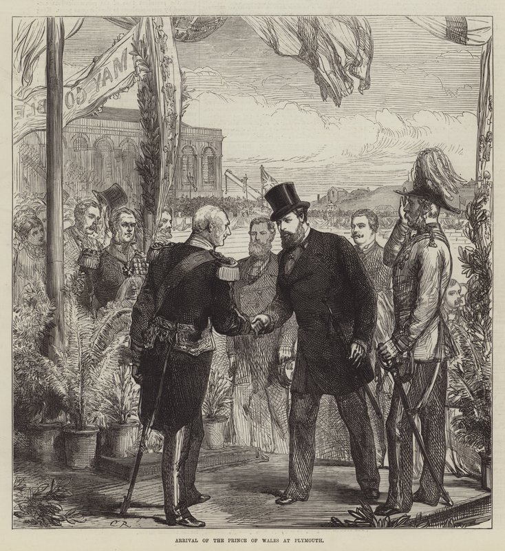 Llegada del Príncipe de Gales a Plymouth de Sir John Charles Robinson
