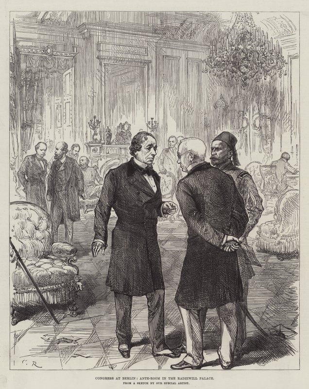 Congreso en Berlín, ante-sala en el Palacio Radziwill de Sir John Charles Robinson