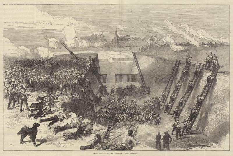 Operaciones de asedio en Chatham, el asalto de Sir John Charles Robinson