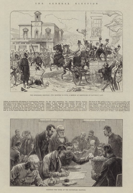 La elección general de Sir John Charles Robinson
