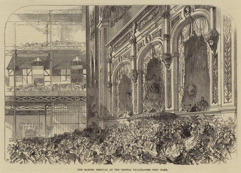 El Festival de Handel en el Crystal Palace de Sir John Charles Robinson