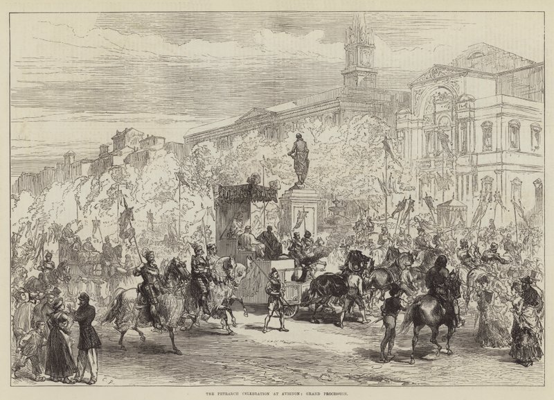 La celebración de Petrarca en Aviñón, Gran Procesión de Sir John Charles Robinson