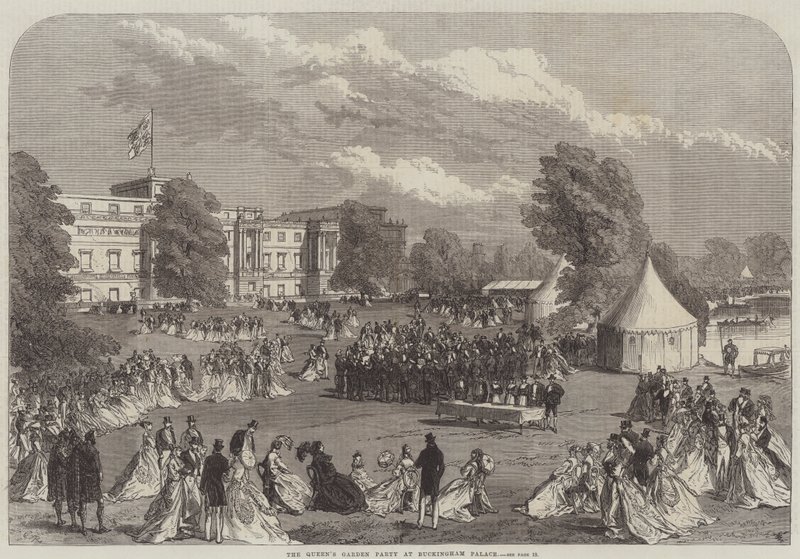 La fiesta en el jardín de la reina en el Palacio de Buckingham de Sir John Charles Robinson