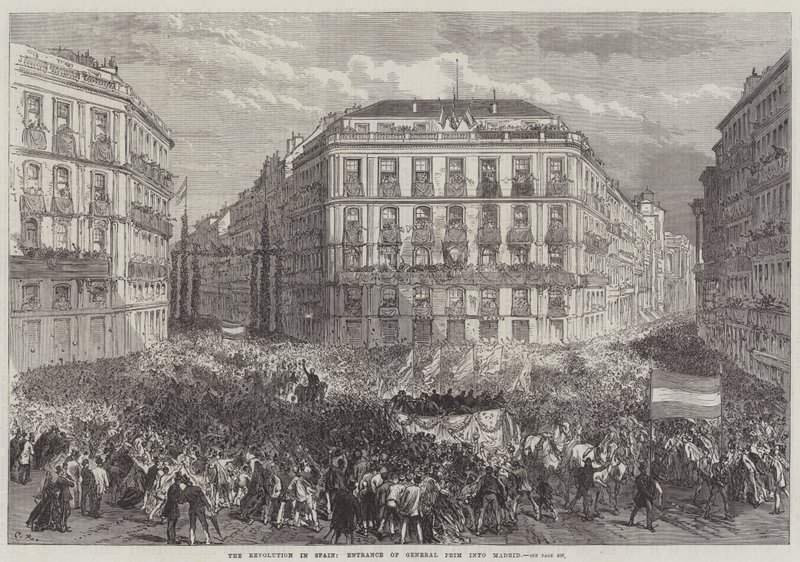 La Revolución en España, Entrada del General Prim en Madrid de Sir John Charles Robinson