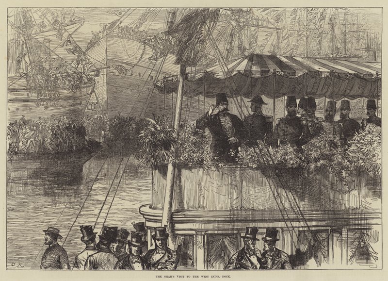 La visita del Shah al West India Dock de Sir John Charles Robinson