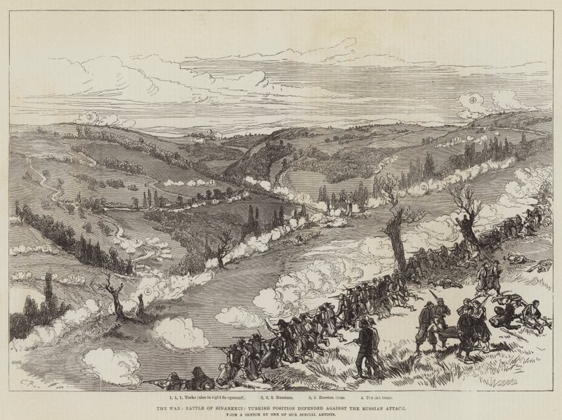 La Guerra, Batalla de Sinankeui, Posición Turca defendida contra el Ataque Ruso de Sir John Charles Robinson