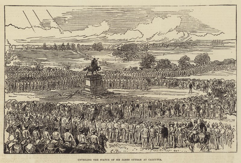 Inauguración de la estatua de Sir James Outram en Calcuta de Sir John Charles Robinson