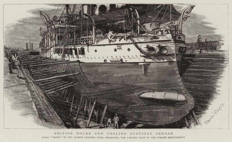 Muelles y estaciones de carbón británicas en el extranjero de Charles William Wyllie
