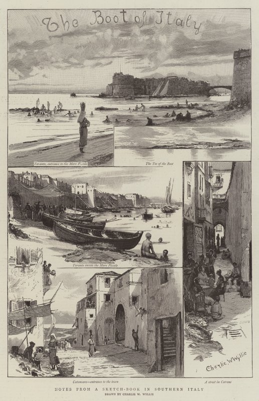 Notas de un cuaderno de bocetos en el sur de Italia de Charles William Wyllie