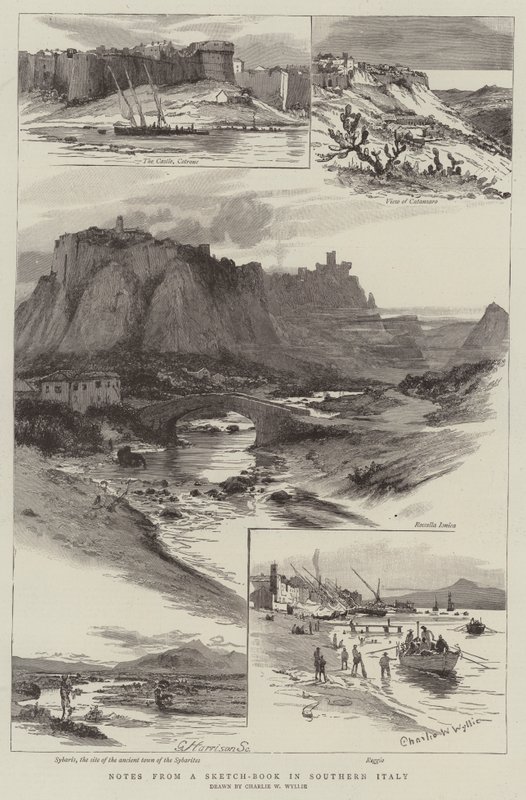 Notas de un cuaderno de bocetos en el sur de Italia de Charles William Wyllie