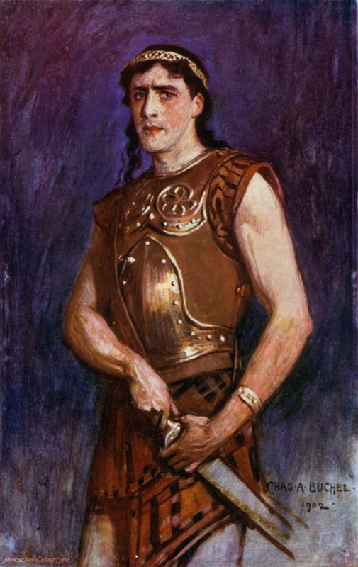 Telémaco, Sr. Gerald Lawrence (litografía en color) de Charles A. Buchel