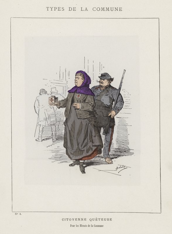 Ciudadana Recolectora, Para los Heridos de la Comuna de Charles Albert d Arnoux Bertall