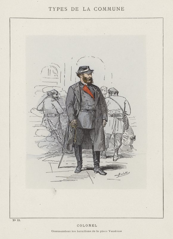 Coronel, Comandante de los batallones de la plaza Vendome de Charles Albert d Arnoux Bertall