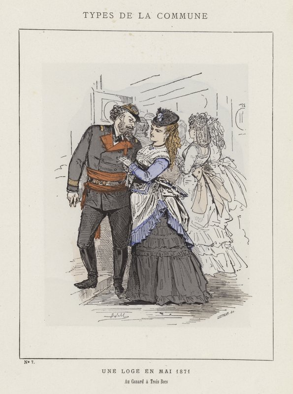 Una Loge en Mayo 1871, Au Canard a Trois Becs de Charles Albert d Arnoux Bertall
