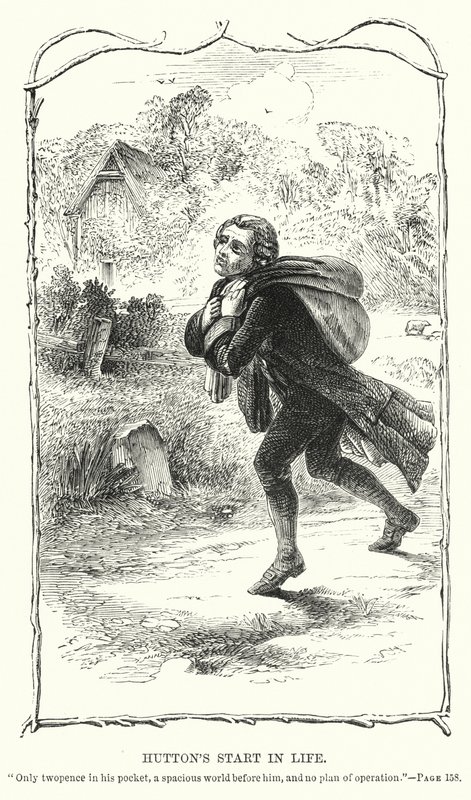 El comienzo de la vida de Hutton (grabado) de Charles Altamont Doyle