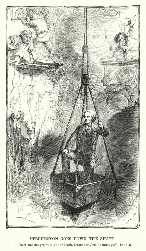 Stephenson baja al pozo de Charles Altamont Doyle