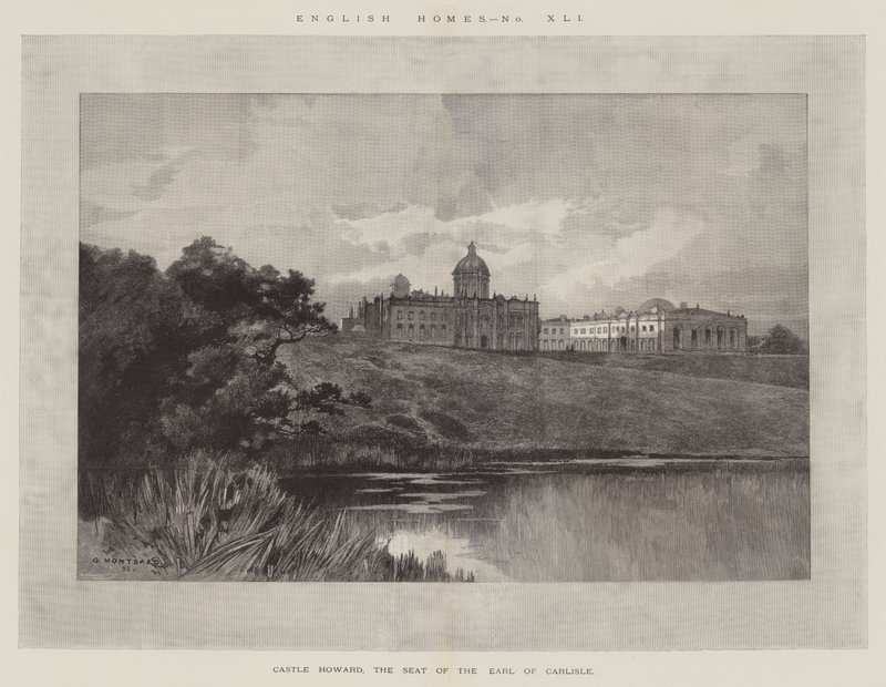 Castillo Howard, la residencia del Conde de Carlisle de Charles Auguste Loye