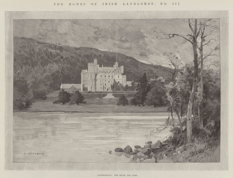 Castlewellan, la Casa y el Lago de Charles Auguste Loye