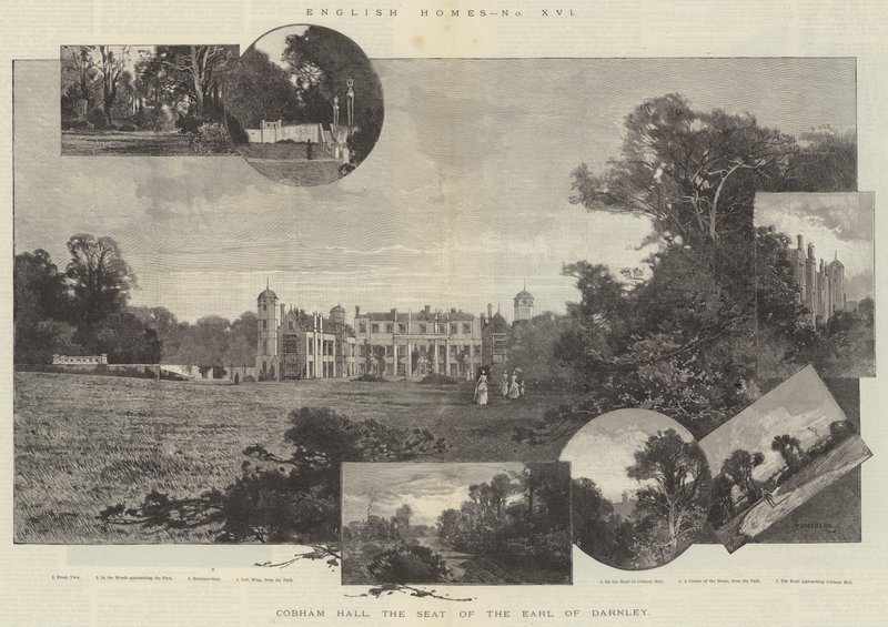 Cobham Hall, la residencia del Conde de Darnley de Charles Auguste Loye